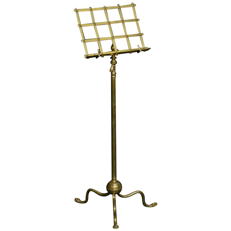 Edwardian Brass Music Stand at 1stDibs brass music stands, antique