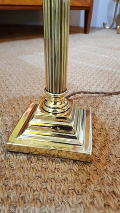 Edwardian Brass Table Lamp