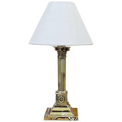 Edwardian Brass Table Lamp