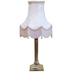 Edwardian Brass Table Lamp