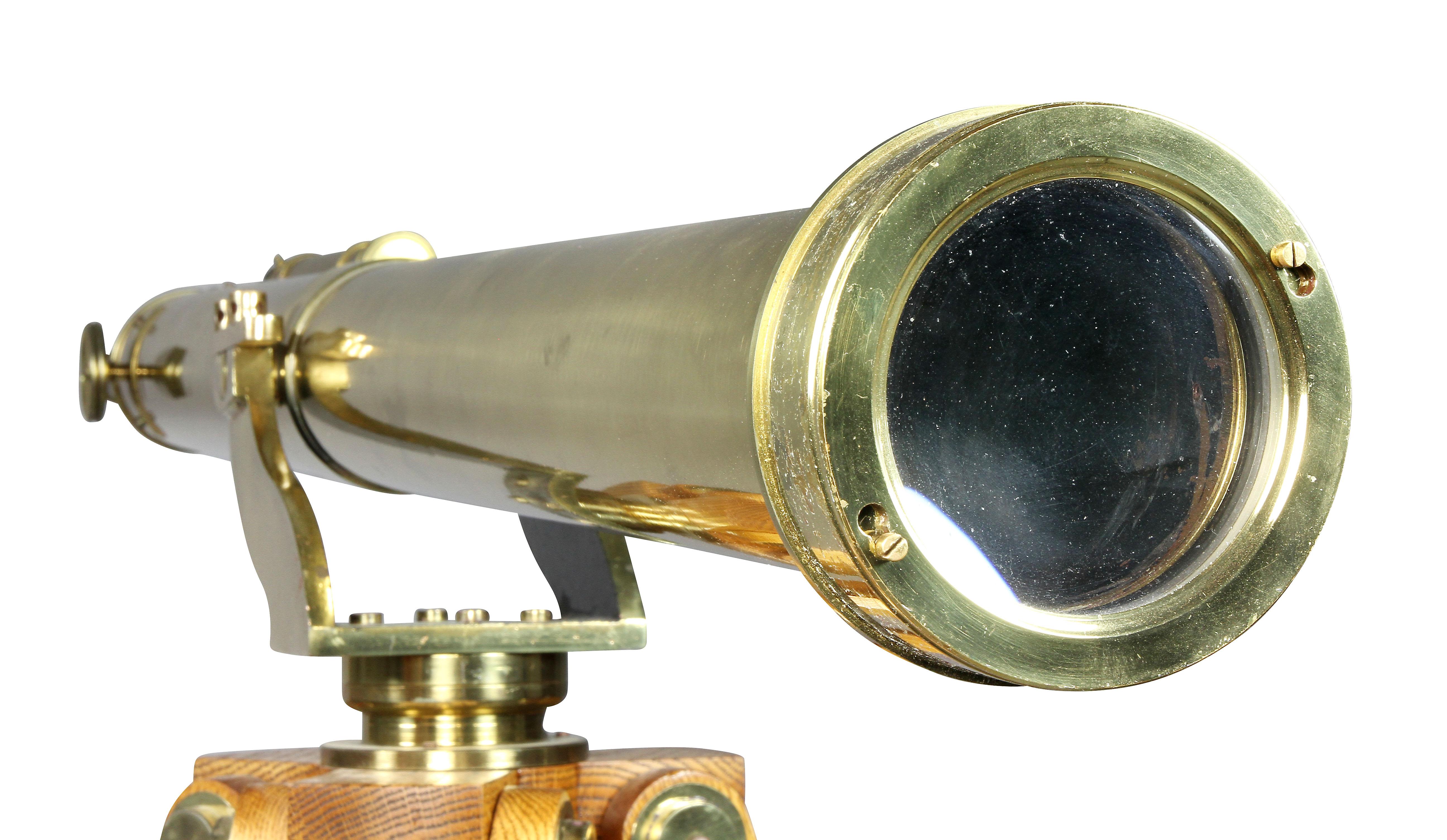 Edwardian Brass Telescope on Stand by J.H.Steward 1
