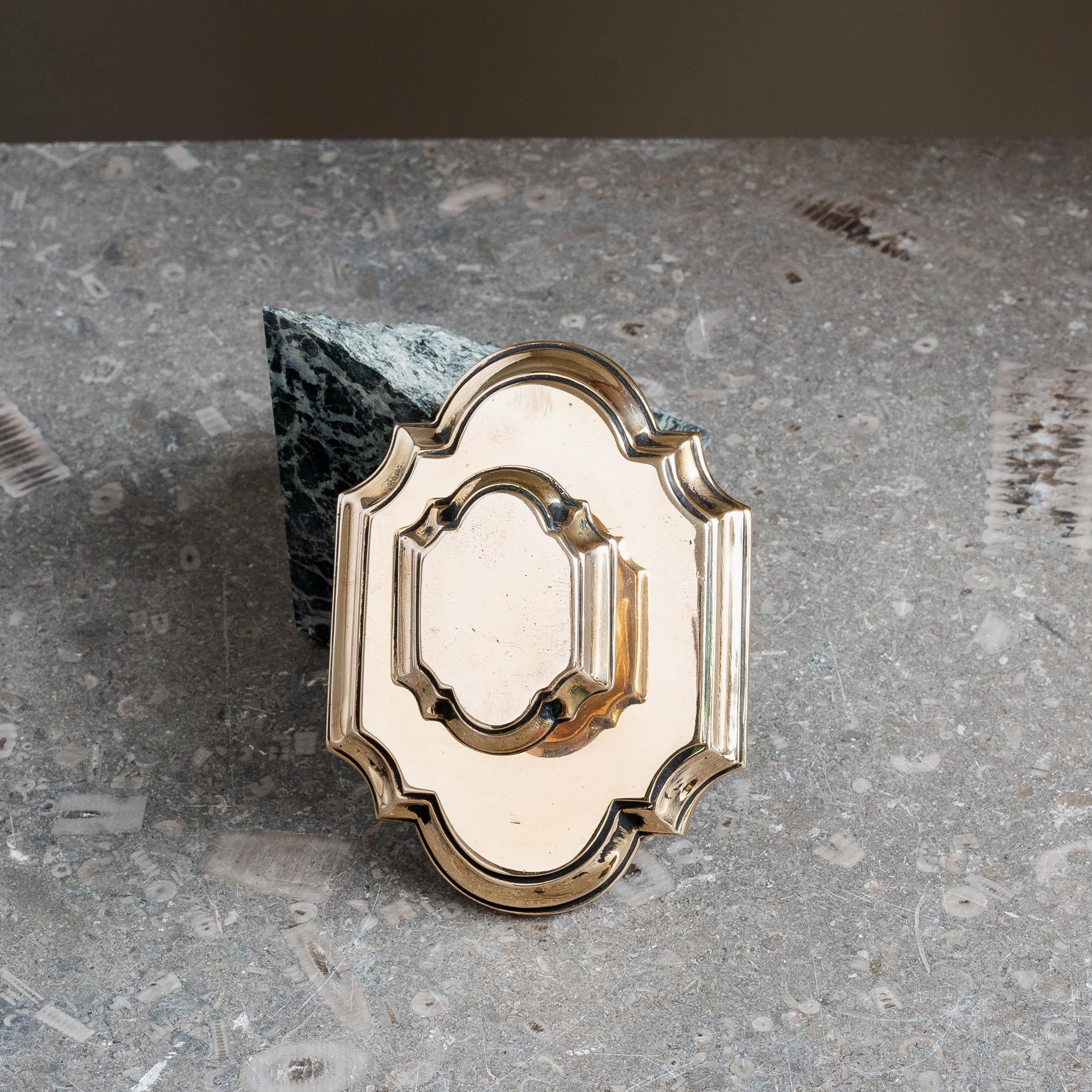 Édouardien Edwardian Bronze Door Centre Pull en vente