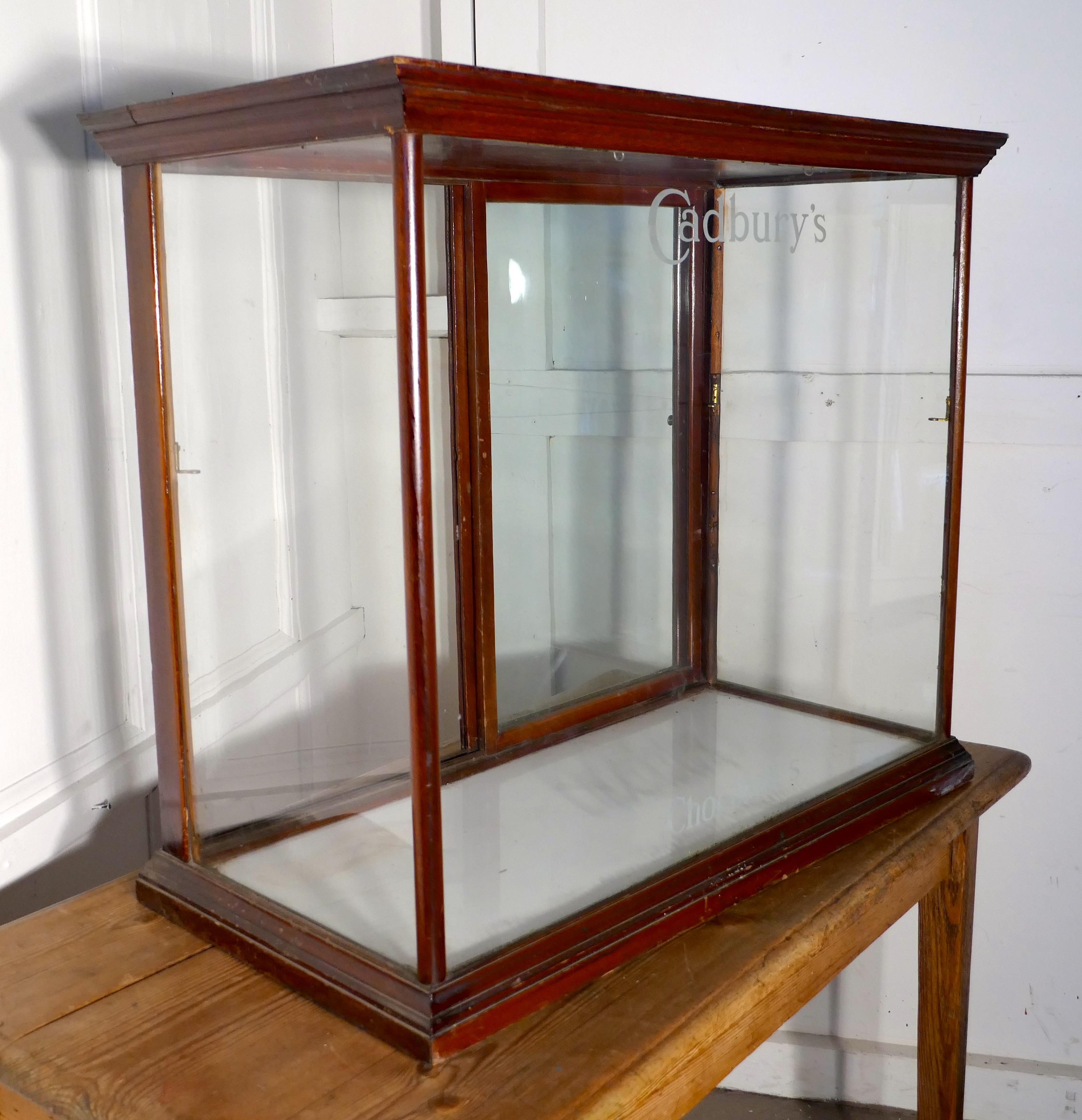 short glass display cabinet