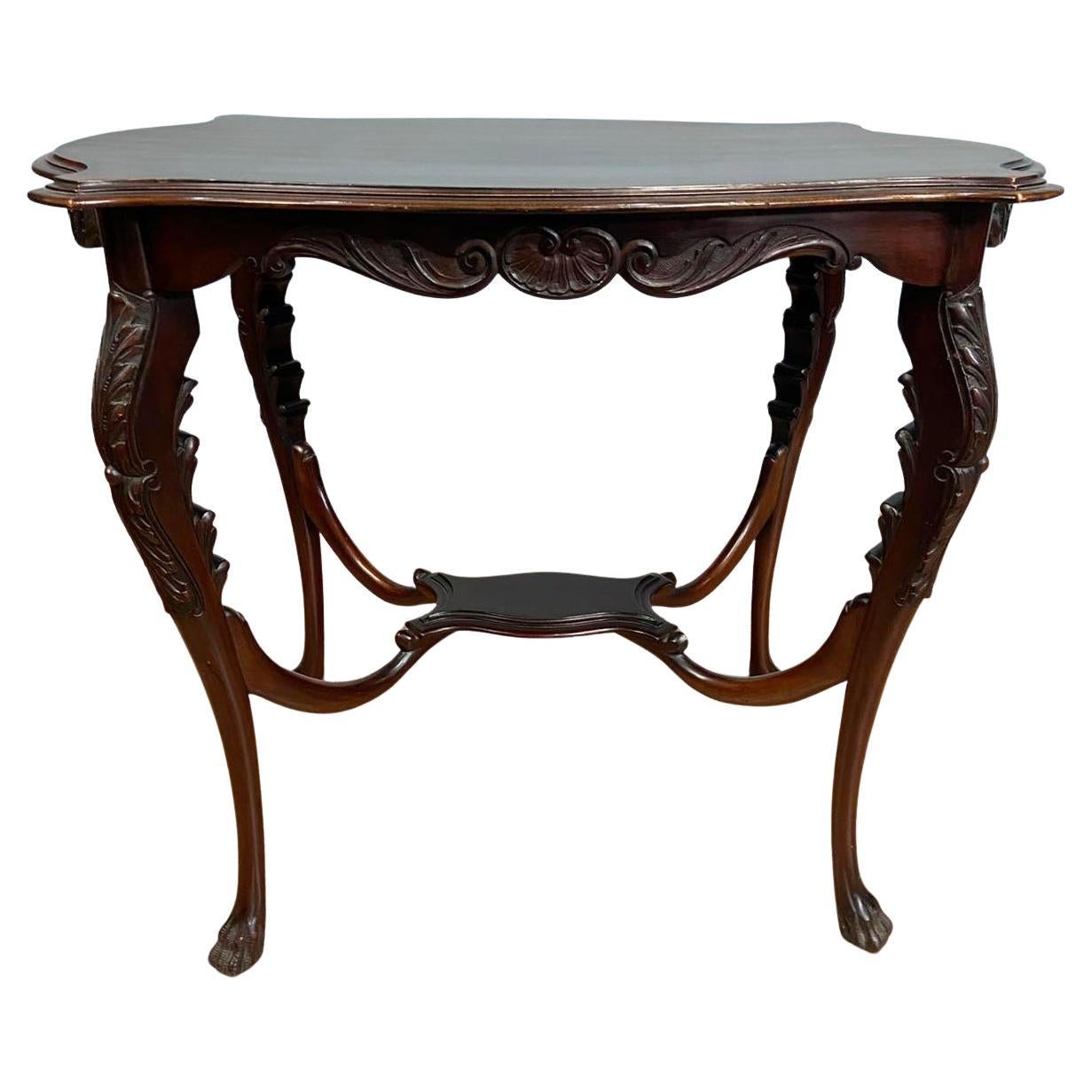 Edwardian Carved Side Table 1910