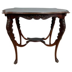 Edwardian Carved Side Table 1910 Edwardian Carved Side Table 1910