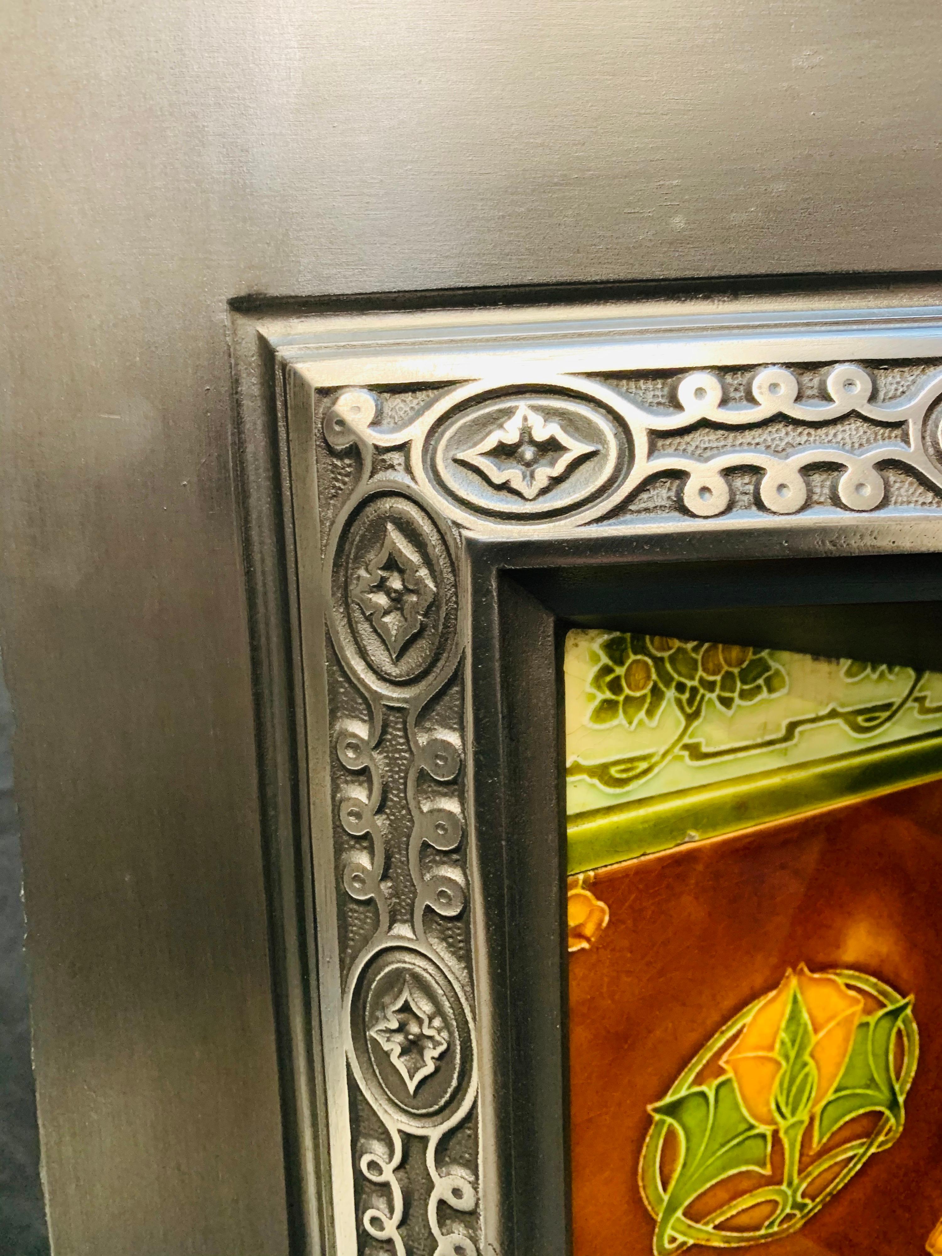 Edwardian Cast Iron Fireplace Insert For Sale at 1stDibs