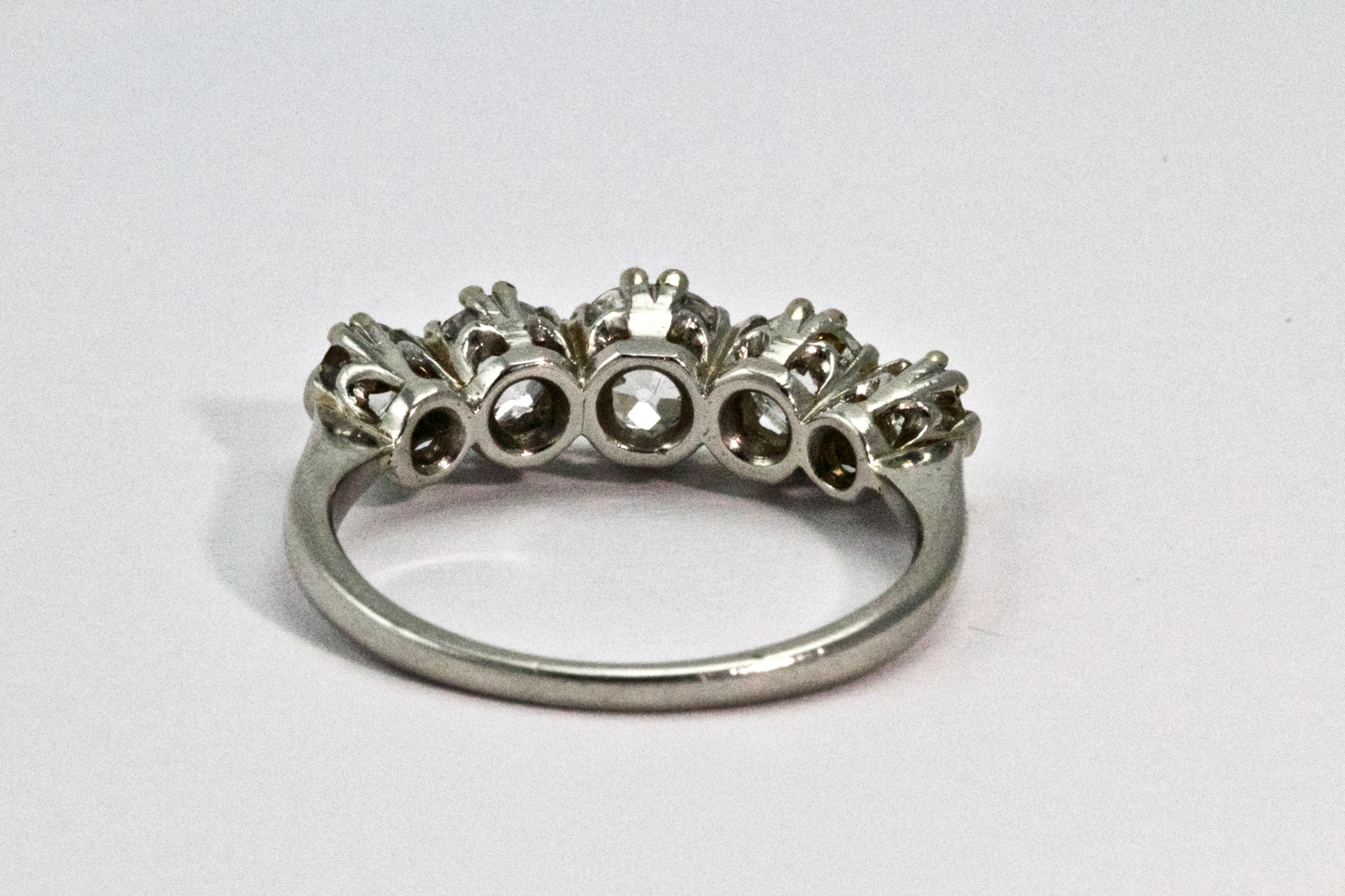 5 stone diamond ring 1.5 carat