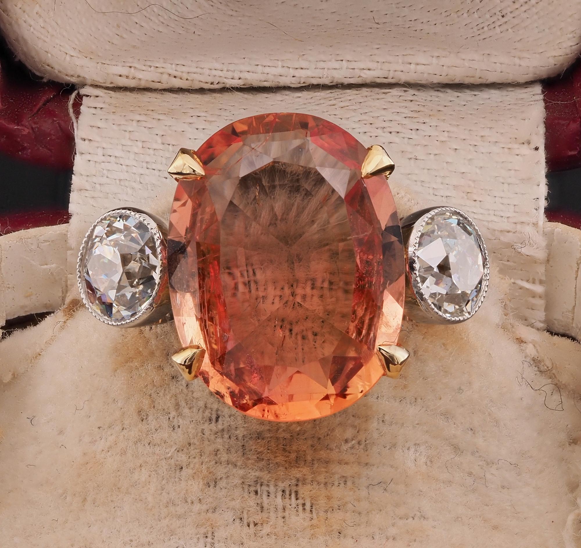 Rare Find
Imperial Topaz is also known as “precious Topaz”. It is the most sought after in the Topaz family, considered to be the color of the setting sun, imperial topaz gets its name from the Russian tsars of the 17th century
Imperial topaz colour