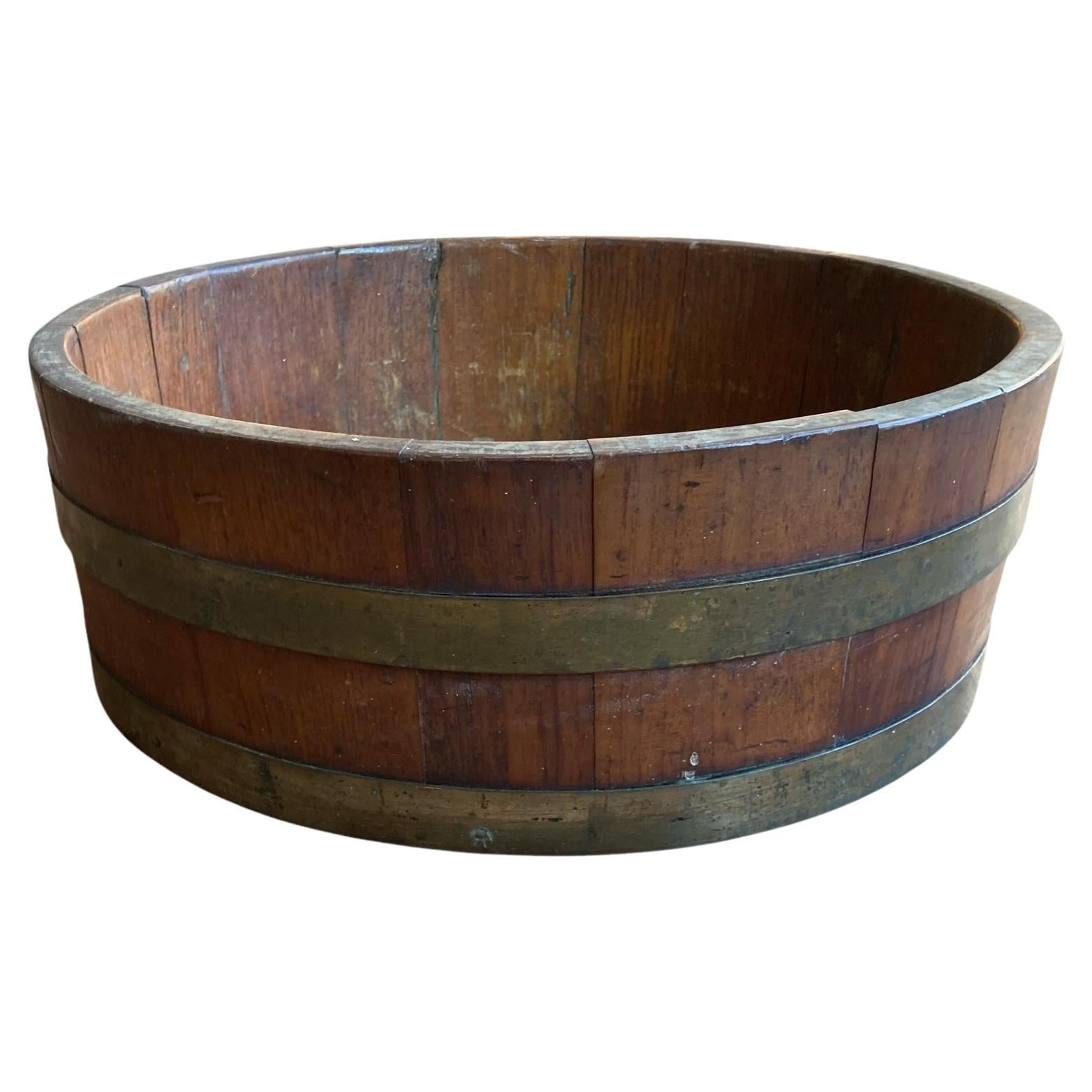 Auge à plantes en bois de châtaignier de style édouardien. en vente