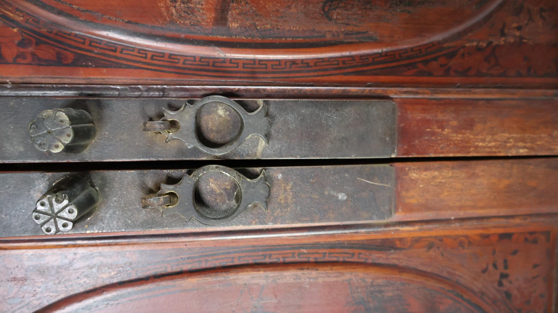 Edwardian Chinoiserie Cupboard For Sale 6