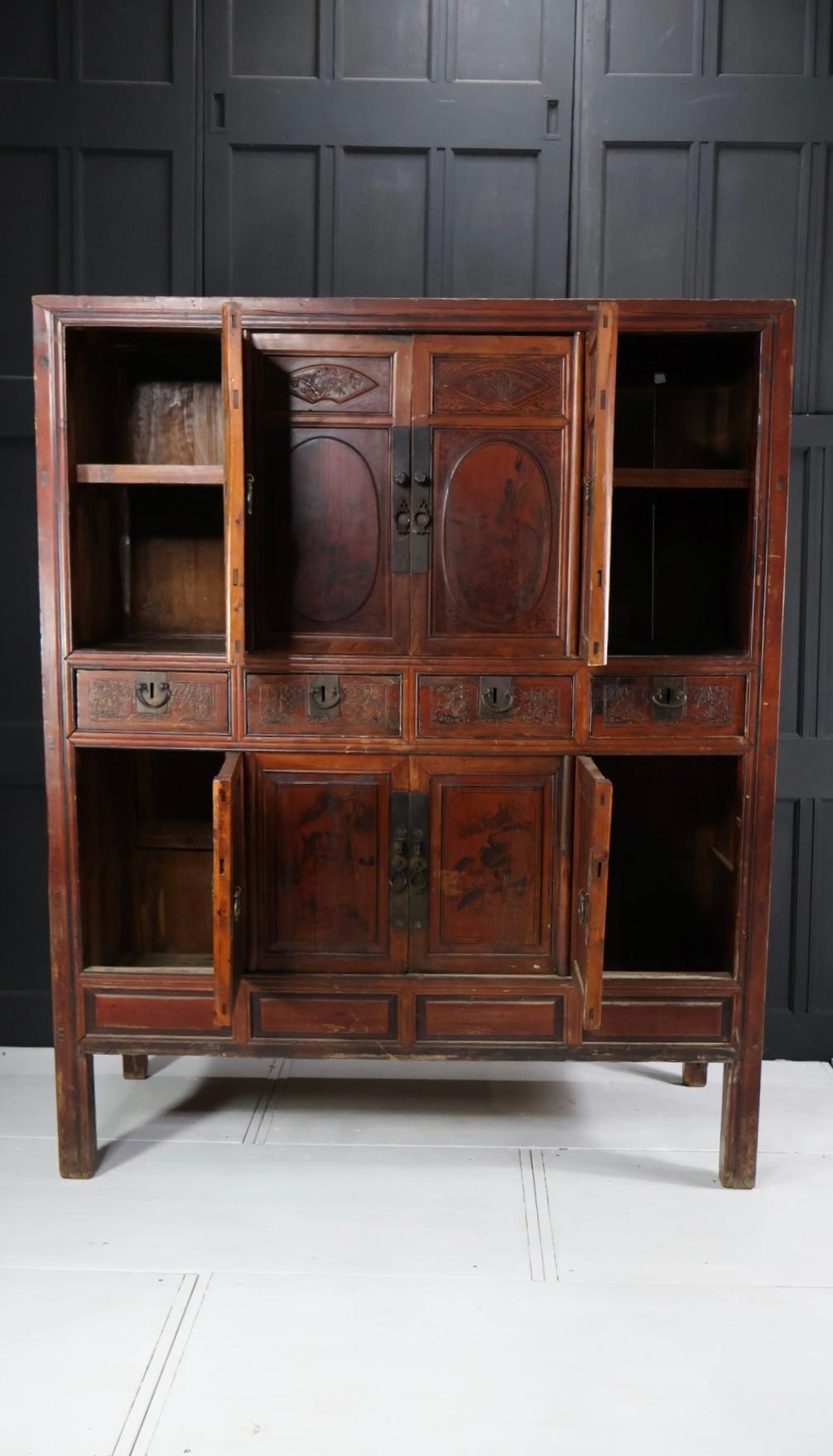 Edwardian Chinoiserie Cupboard In Good Condition For Sale In Lymington, GB