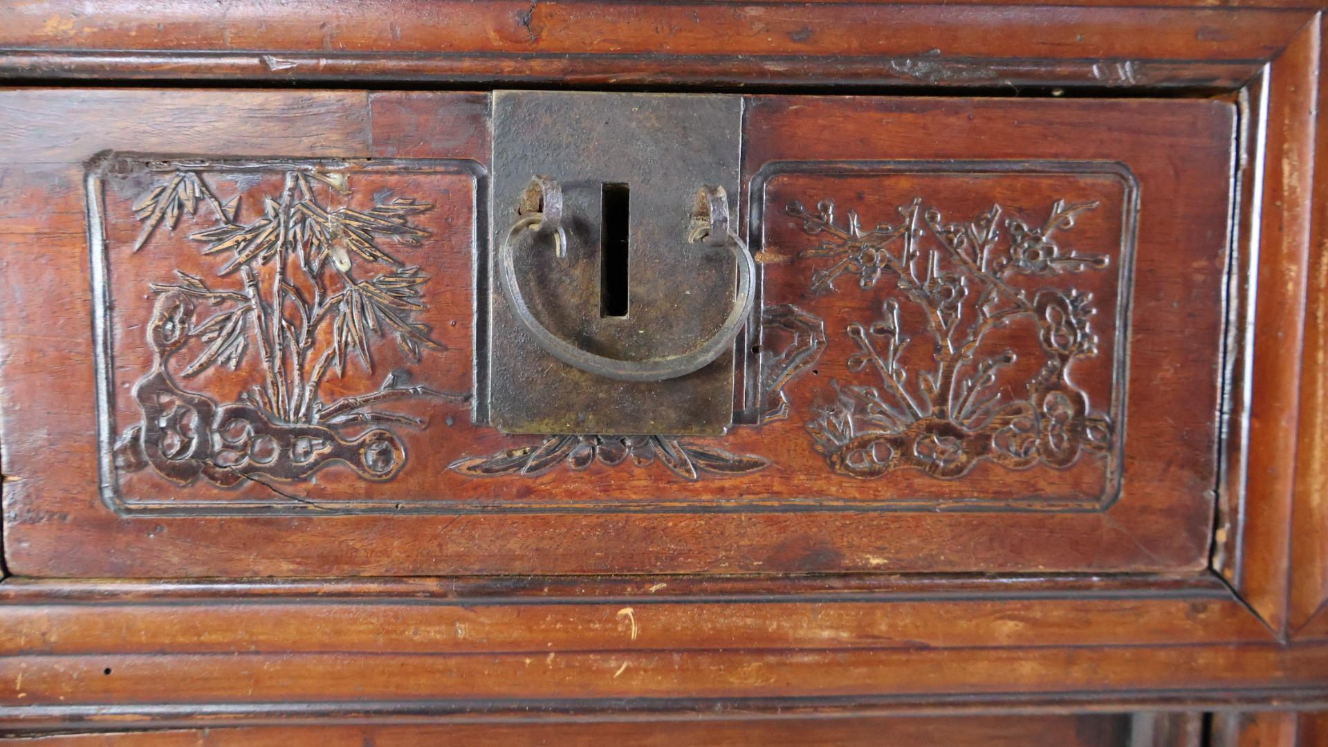 Edwardian Chinoiserie Cupboard For Sale 3