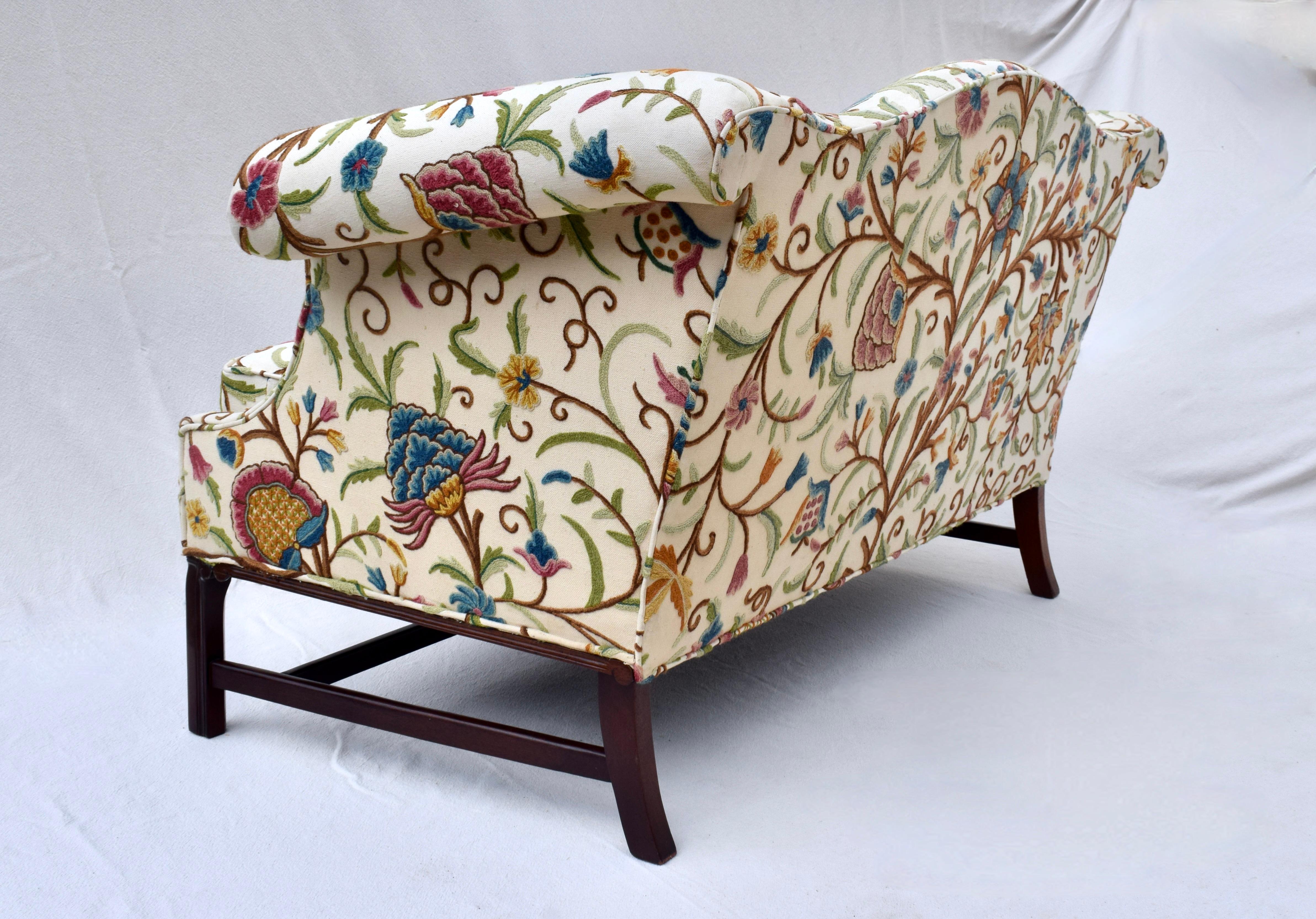 Edwardian Chippendale Style Loveseat Sofa by Hancock & Moore 4