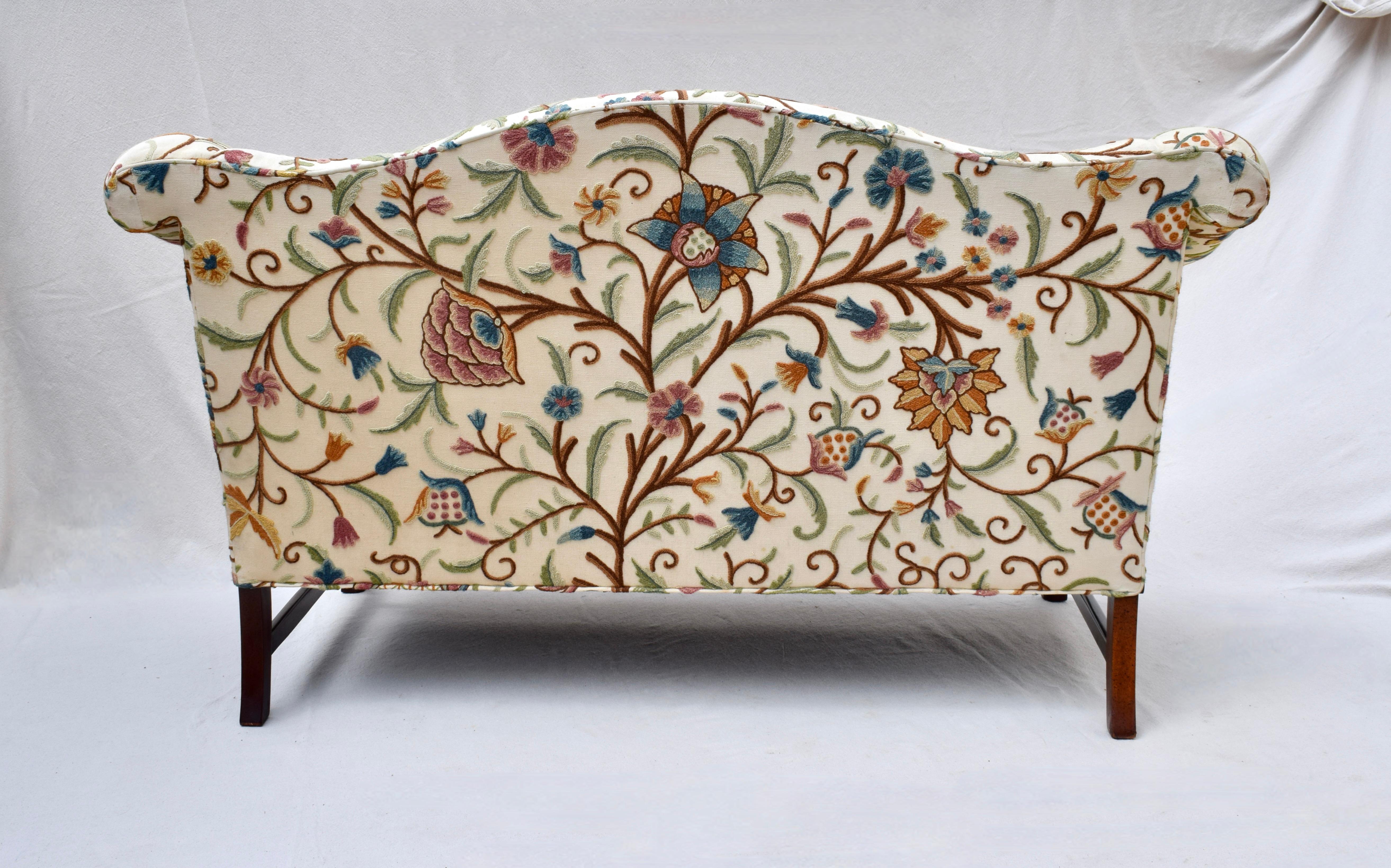 Edwardian Chippendale Style Loveseat Sofa by Hancock & Moore 5