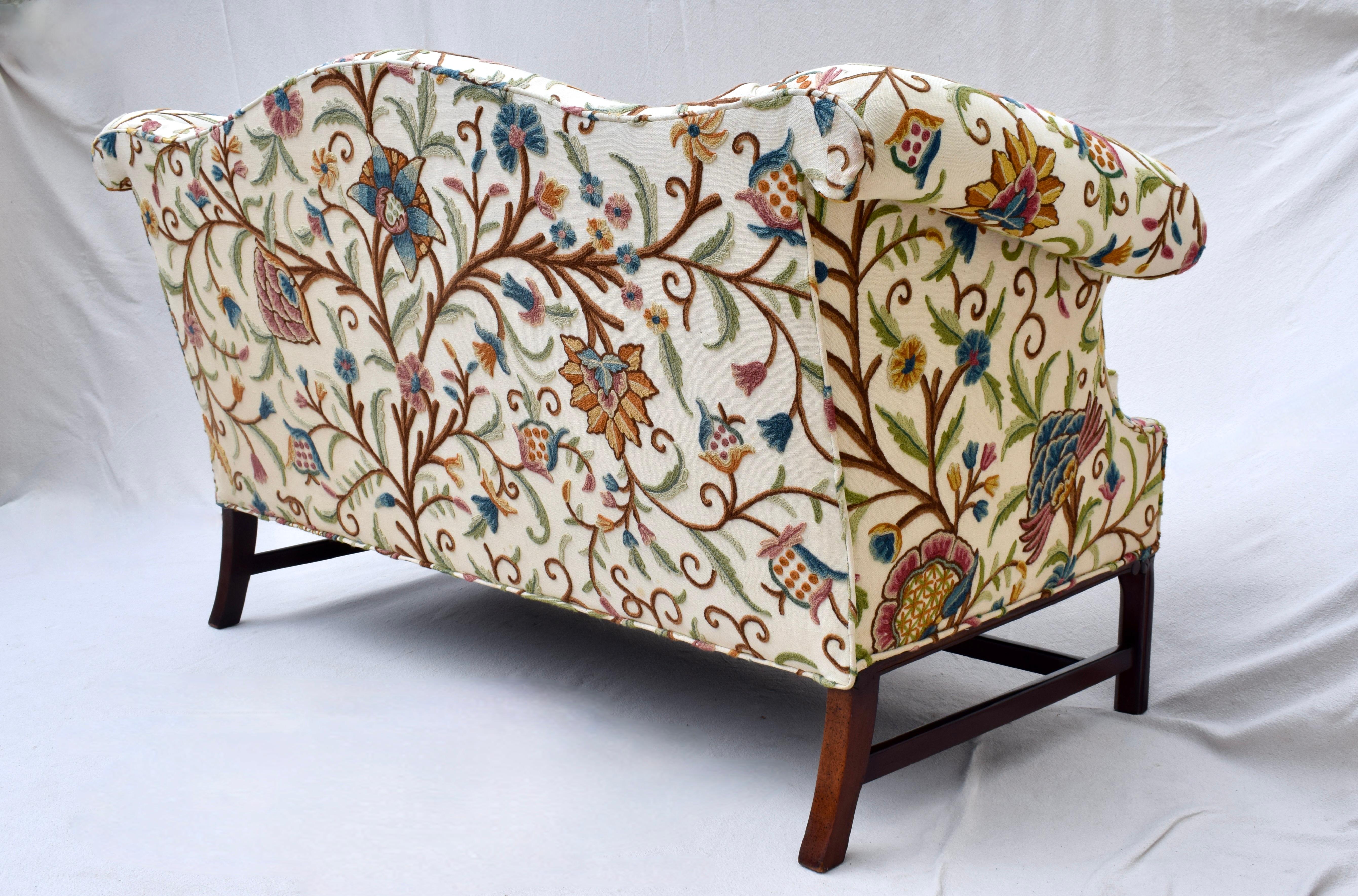 Edwardian Chippendale Style Loveseat Sofa by Hancock & Moore 6