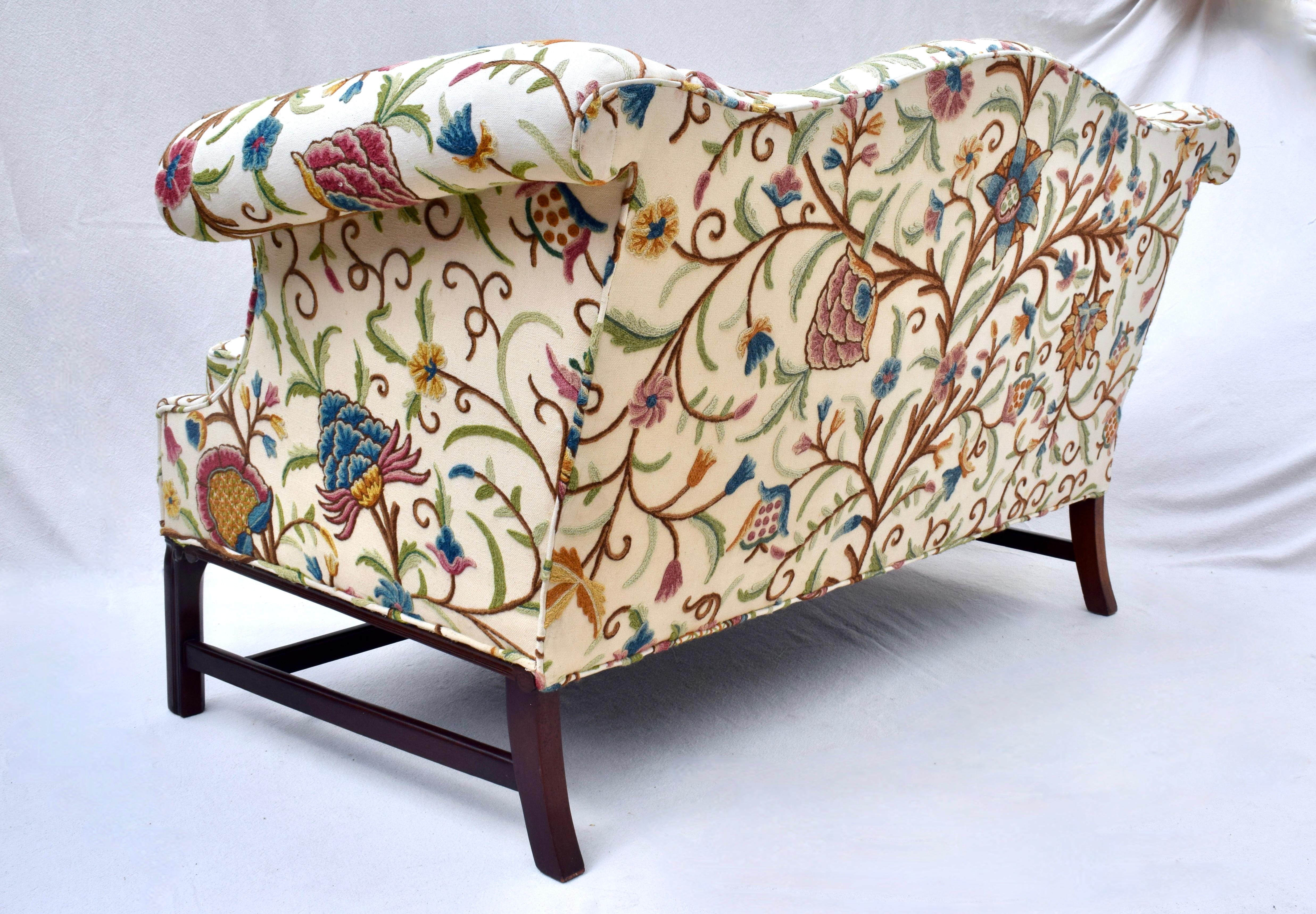 Edwardian Chippendale Style Loveseat Sofa by Hancock & Moore 8