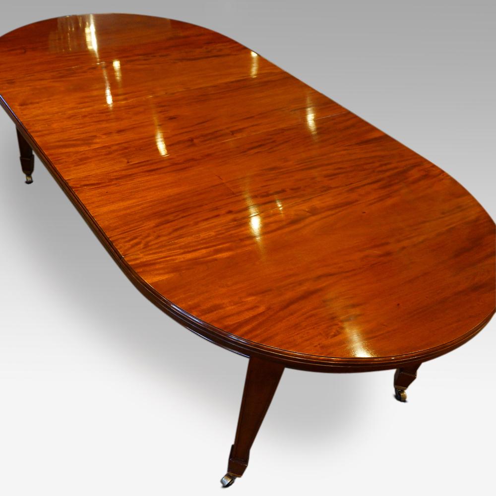 Edwardian circular mahogany dining table 5