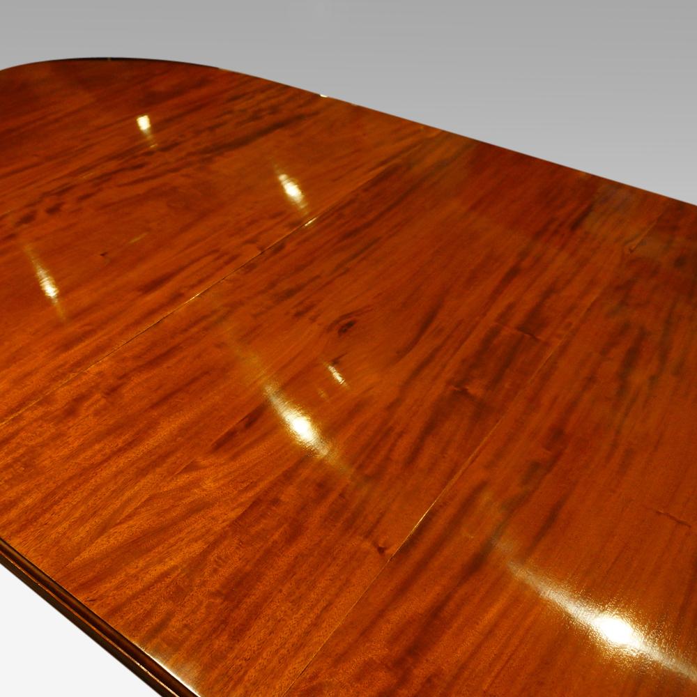 Edwardian circular mahogany dining table 6