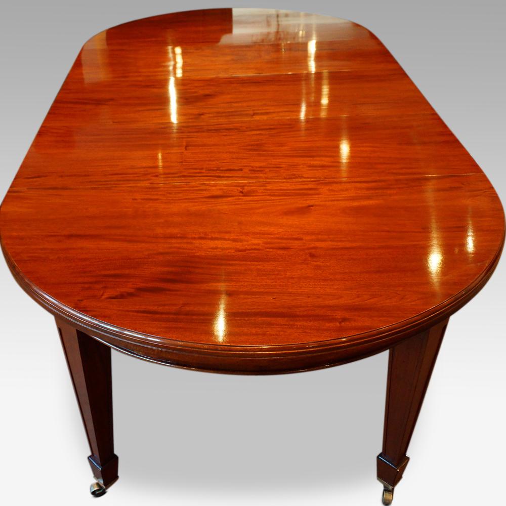 Edwardian circular mahogany dining table 3