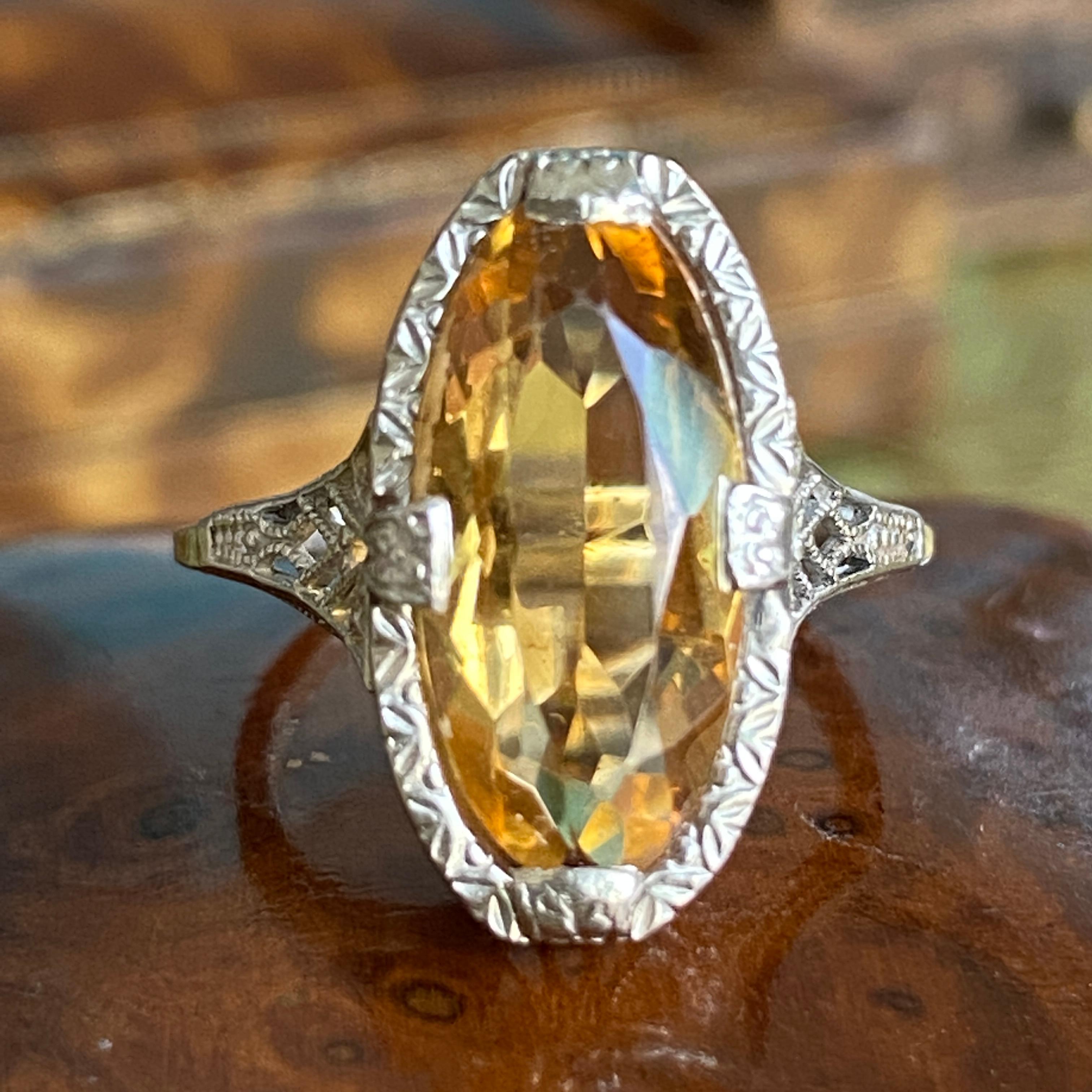vintage gold filigree ring
