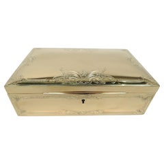 Edwardian Classical Silver Gilt Jewelry Box by Ahrendt & Kautzman