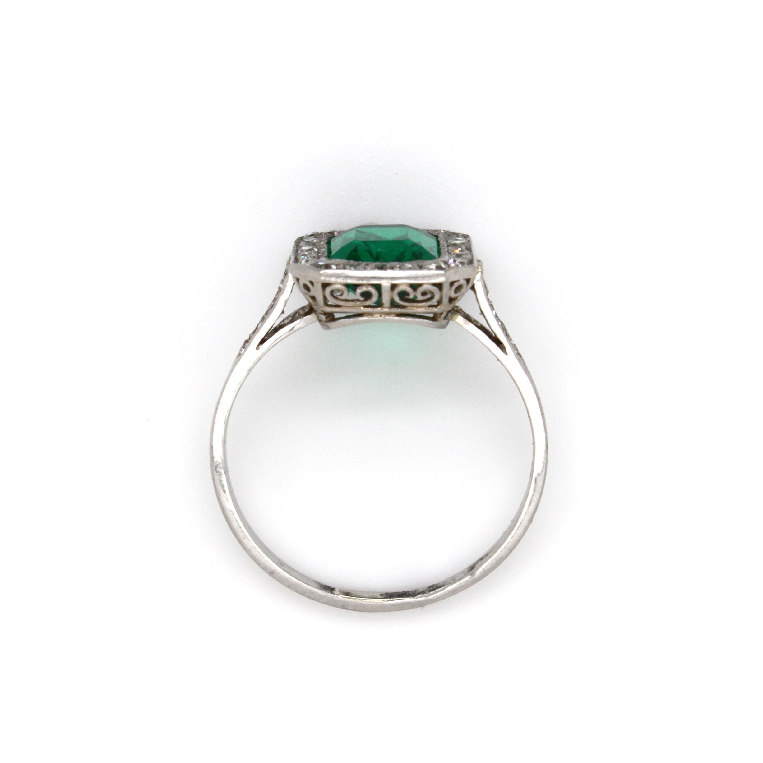 edwardian emerald ring