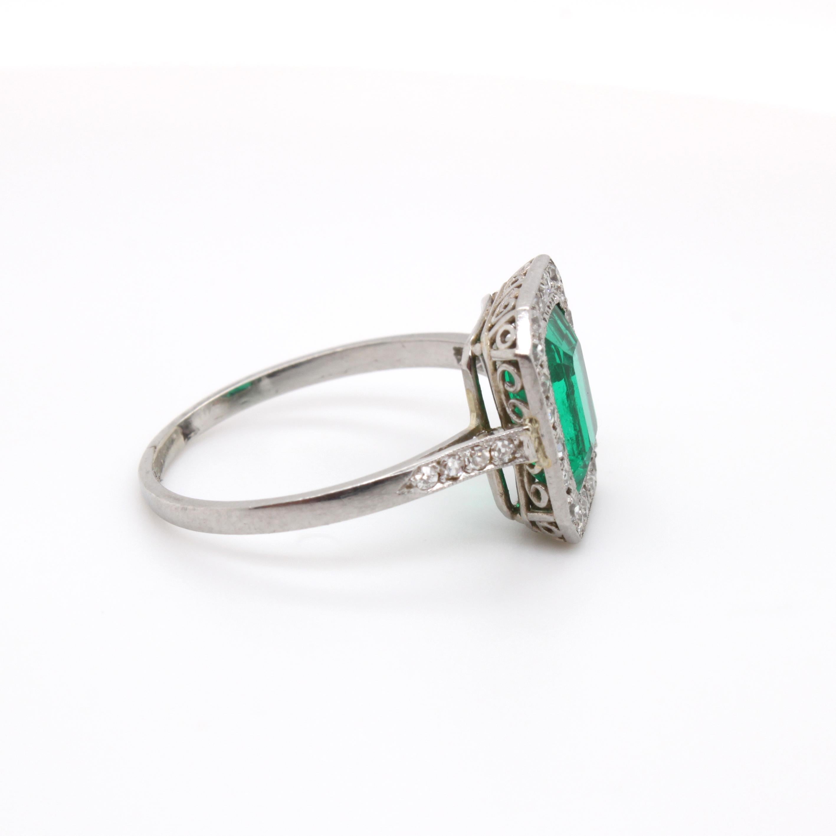 emerald edwardian ring