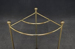 Edwardian Corner Umbrella Stand in Brass