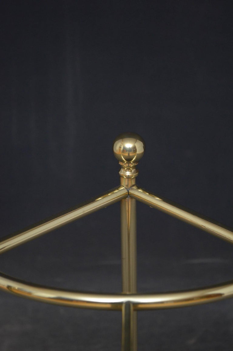 Edwardian Corner Umbrella Stand in Brass For Sale at 1stDibs umbrella
