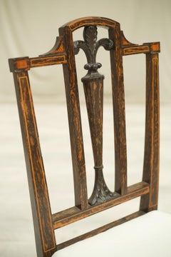 Edwardianischer Coromandel-Beistellstuhl