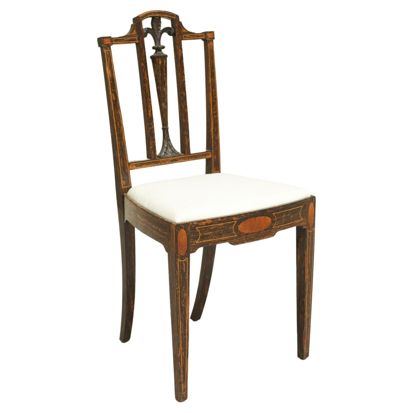 Edwardian Coromandel side chair For Sale at 1stDibs