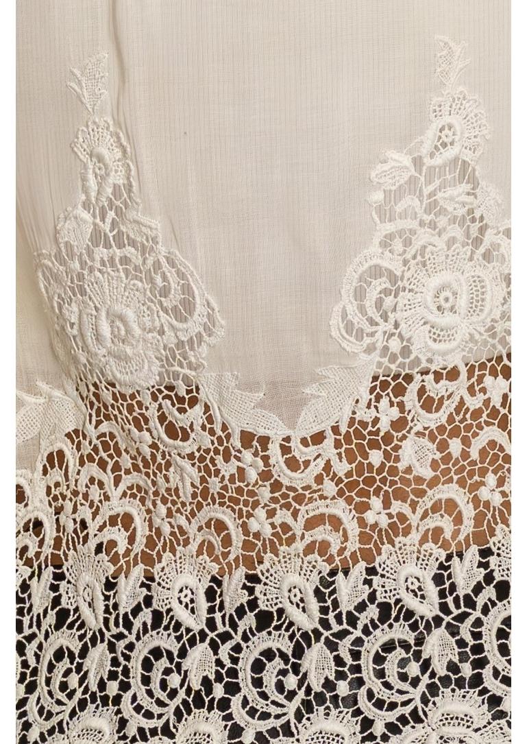 Edwardian Cotton Voile Lace Top For Sale 3