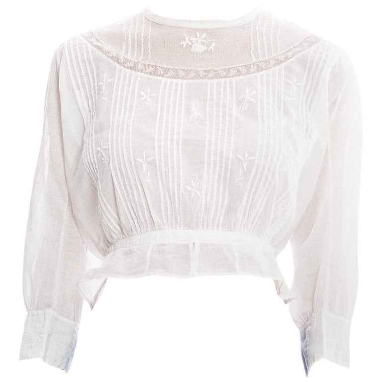 Dauphine Voile Blouse - Elizabethan Block print - Grey
