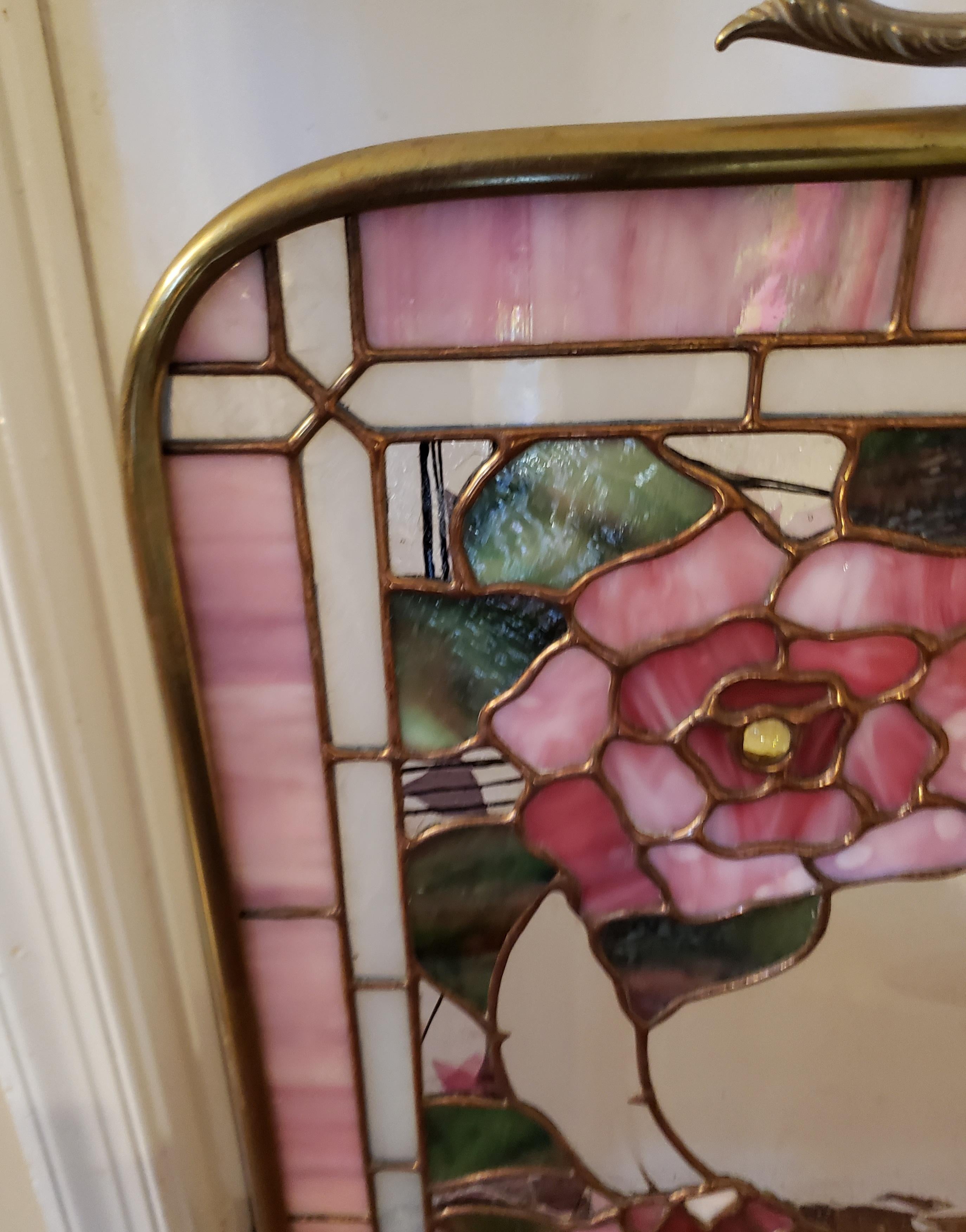 stained glass fire guard