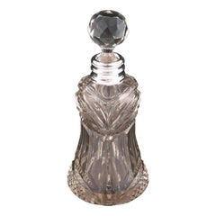 Edwardian Cut Crystal Perfume Bottle, 20th Century