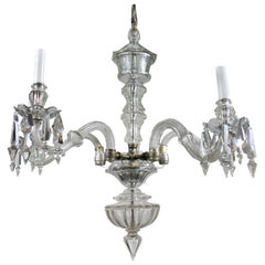 Edwardian Cut Glass Chandelier, Formerly a Gasolier