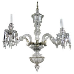 Edwardian Cut Glass Chandelier, Formerly a Gasolier