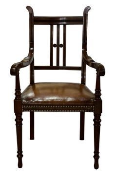 Edwardian Decorative Mahogany Desk Chair
