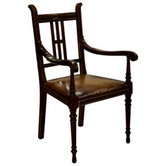 Edwardian Decorative Mahogany Desk Chair