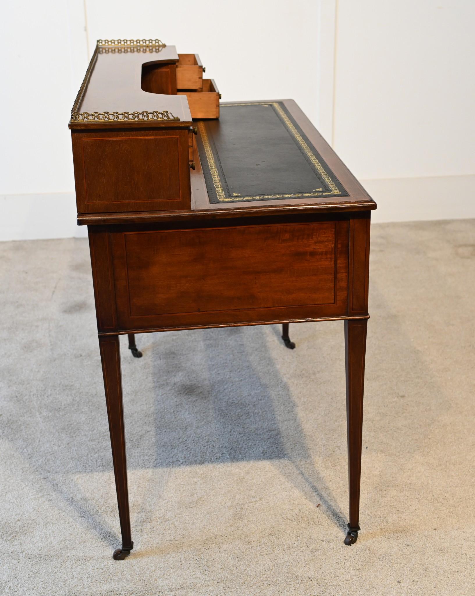 19th Century Edwardian Desk by Edwards and Roberts Antique Ladies Writing Table