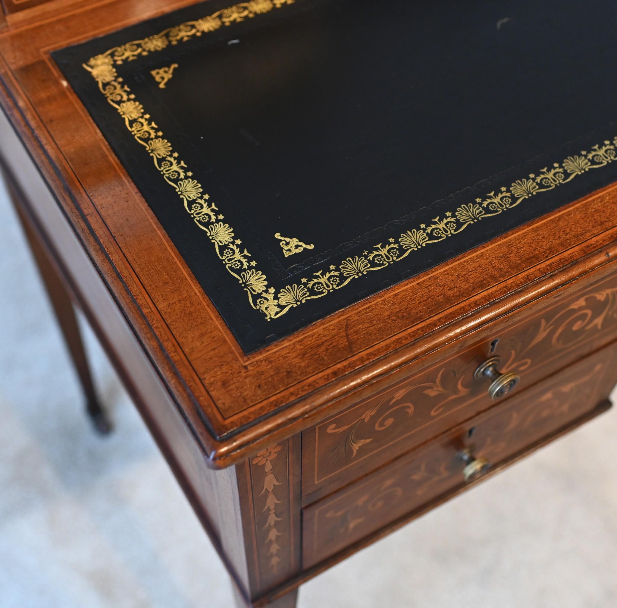 Edwardian Desk by Edwards and Roberts Antique Ladies Writing Table 2