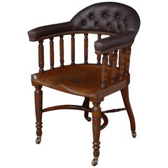 Edwardian Desk Chair in Mahogany