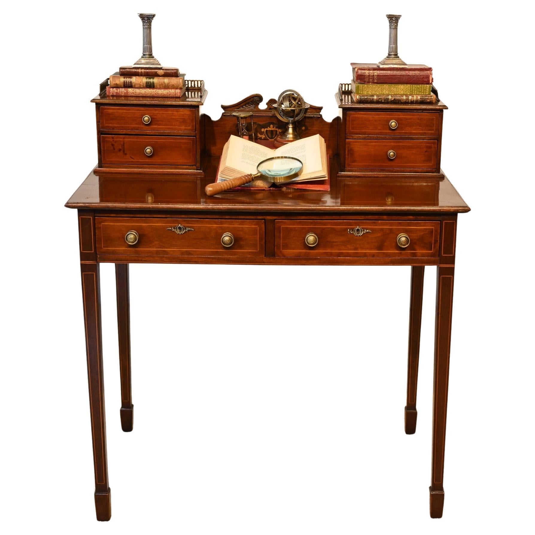 Escritorio eduardiano Mesa de escritorio para señoras Caoba 1900
