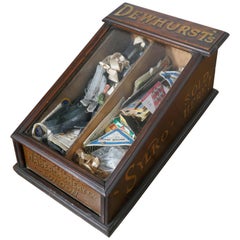 Edwardian Dewhurst’s Sylko Counter Top Cotton Reel Display Case Cabinet