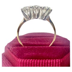 Vintage Edwardian Diamond 1.50 Carat Three-Stone Ring