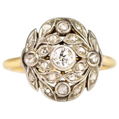 Edwardian Diamond, 18 Carat and Platinum Ring
