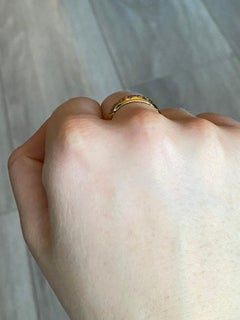 Edwardian Diamond 18 Carat Gold Band Ring