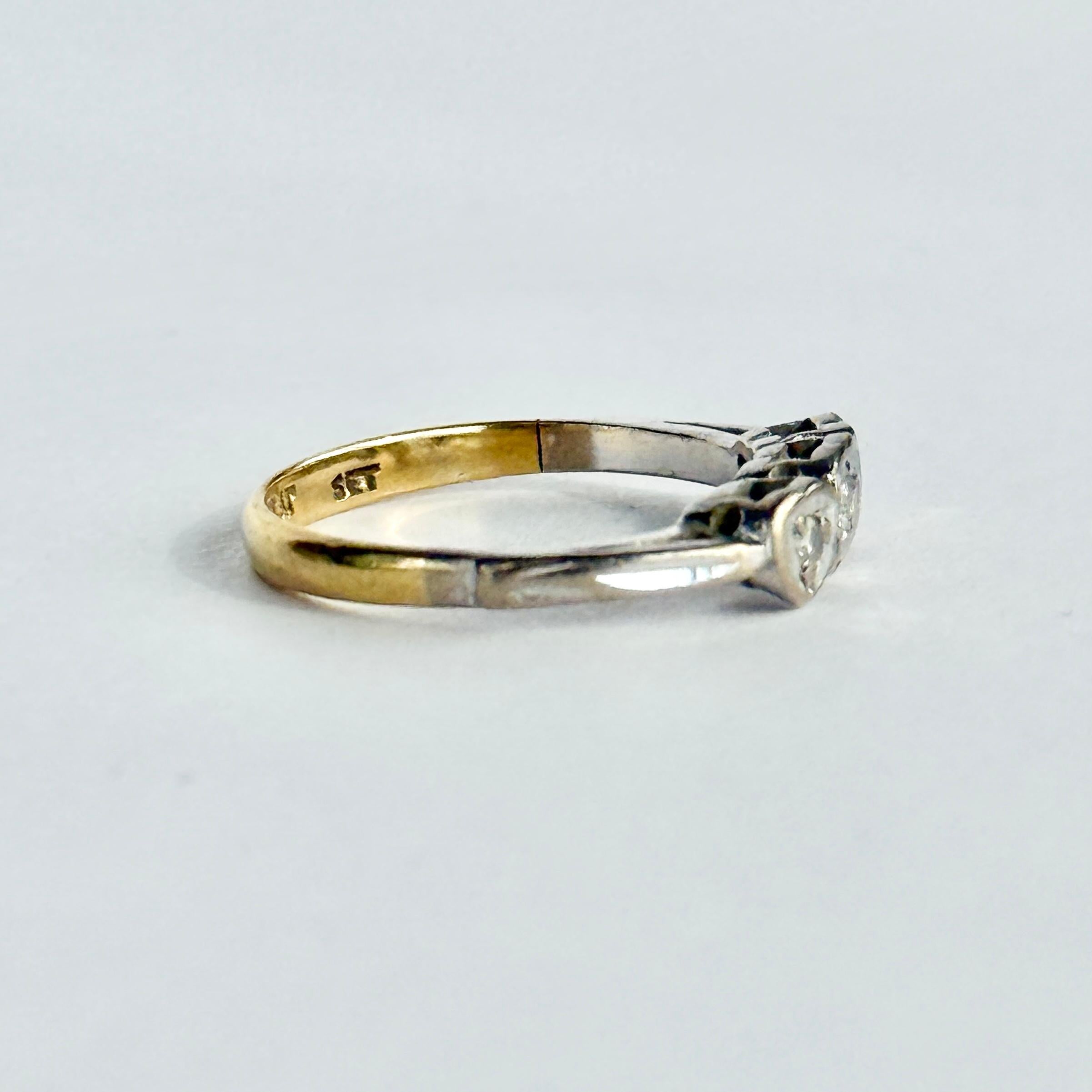 Anello cuore in oro 18 carati con diamante edoardiano In condizioni buone in vendita a Chipping Campden, GB