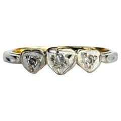 Edwardian Diamond 18 Carat Gold Heart Ring