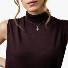 Edwardian diamond 18k yellow gold and platinum necklace